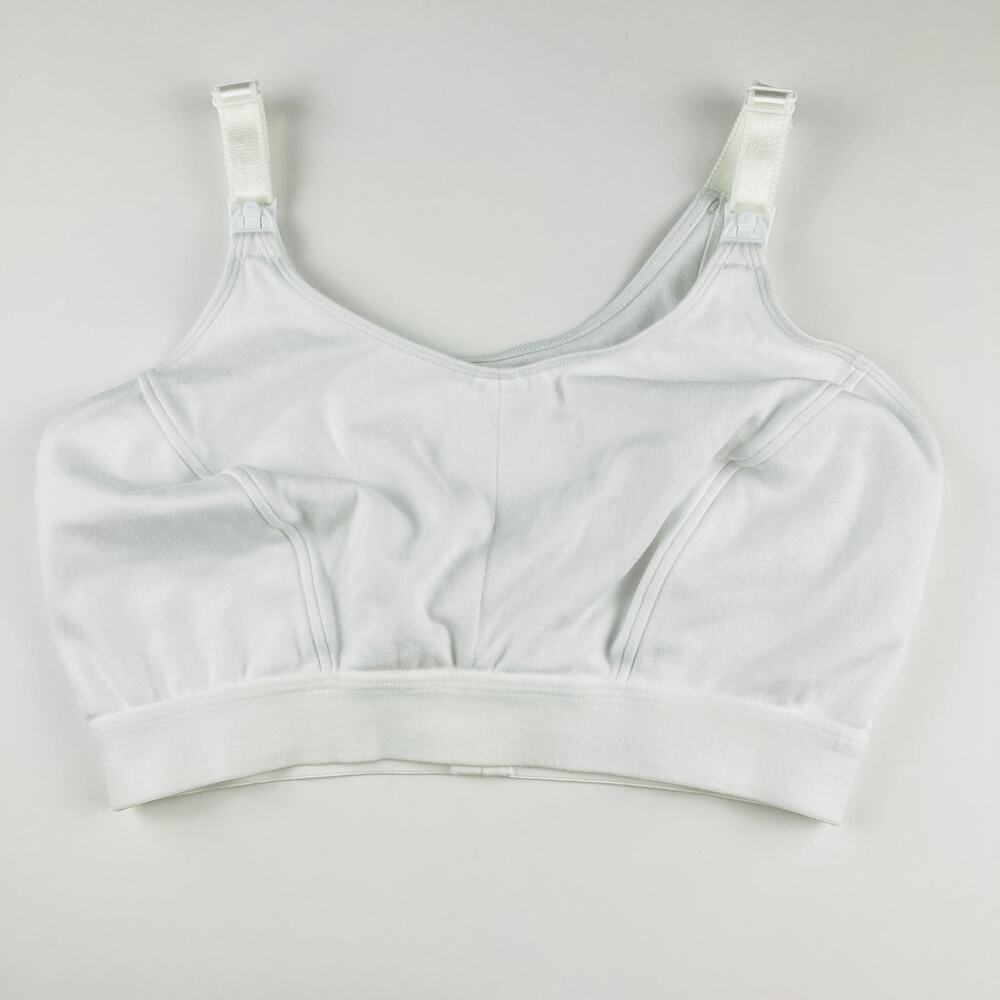 Bravado Nursing Bra Size M ++ Plus White Tank Cotton